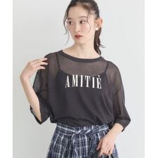 ロゴ刺繍シアープルオーバー
