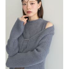 アースミュージック＆エコロジー(earth music&ecology)のSET2点チャーム付きシャギーニット＋インナー