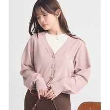 アースミュージック＆エコロジー(earth music&ecology)のロゴ刺繍カーディガン