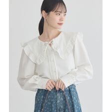 フリルセーラーカラーブラウス