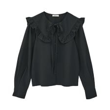 アースミュージック＆エコロジー(earth music&ecology)のフリルセーラーカラーブラウス