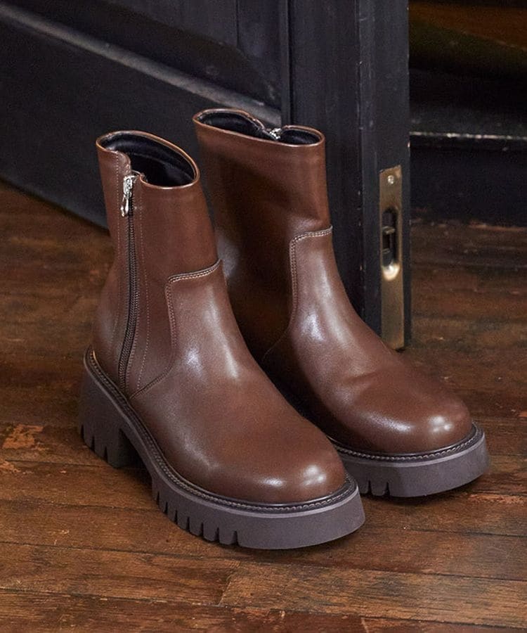 mily bilet】ファー着脱可能♪2WAYヌバック調素材ボリュームソール