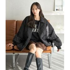 アースミュージック＆エコロジー(earth music&ecology)の【WEB限定】ダブルステッチキルティングコート