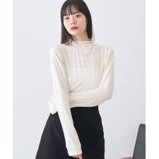 アースミュージック＆エコロジー(earth music&ecology)のあったかフェミニンインナー(シアーハイネック)