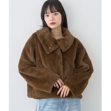 ファーショートブルゾン
