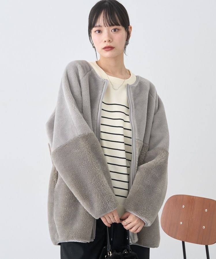 ships ノーカラーショートコート SHIPS（シップス）の「ノーカラーショートコート◇（その他