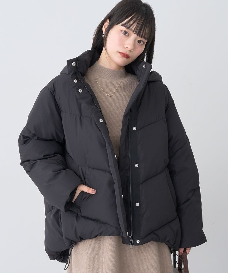 撥水・洗える】2WAYノーカラーダウン ジャケット | エニィスィス