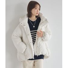 アースミュージック＆エコロジー(earth music&ecology)の2WAYパファーブルゾン