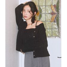 SET2点フラワースパンコールカーデ＋ビスチェ