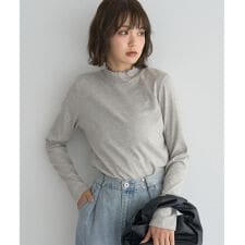 ラメテレコハイネックプルオーバー