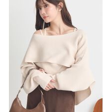 アースミュージック＆エコロジー(earth music&ecology)のSET2点クロスニット+キャミソール