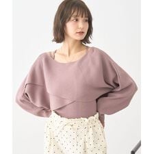 アースミュージック＆エコロジー(earth music&ecology)のSET2点クロスニット+キャミソール