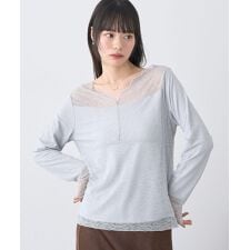 アースミュージック＆エコロジー(earth music&ecology)のあったかフェミニンインナー(2wayネック)