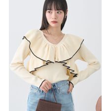 アースミュージック＆エコロジー(earth music&ecology)のラッフルニットボレロアンサンブル