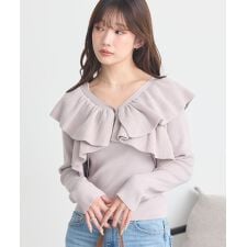 アースミュージック＆エコロジー(earth music&ecology)のラッフルニットボレロアンサンブル