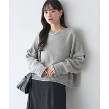 アースミュージック＆エコロジー(earth music&ecology)のアンチピリングC／A選べる丈配色ニット