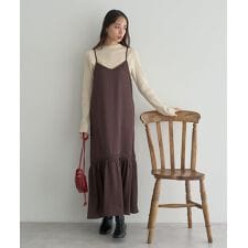 アースミュージック＆エコロジー(earth music&ecology)のアソートサテンキャミワンピース