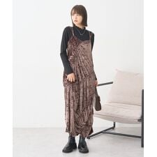 アースミュージック＆エコロジー(earth music&ecology)のクラッシュベロアシャーリングワンピース
