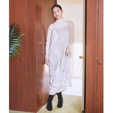 アースミュージック＆エコロジー(earth music&ecology)のクラッシュベロアシャーリングワンピース