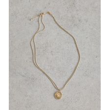 アースミュージック＆エコロジー(earth music&ecology)のレイヤードチェーンメダリオンネックレス