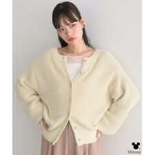 Disney／ポイントミッキーラメシャギーカーデ