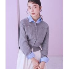 ダブルポケットカーディガン