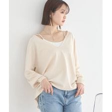 ディープVネックプルオーバー