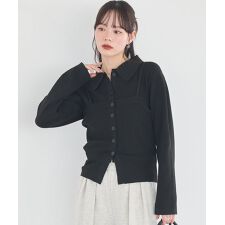 襟付きニットアンサンブル