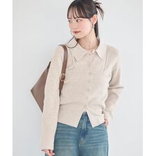 襟付きニットアンサンブル