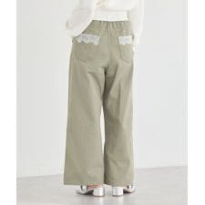 ポケットレースカラーパンツ