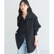 【SET2点】スカーフ付きスキッパーシャツ