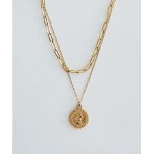 【ステンレス】2SET コインネックレス