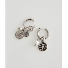 【ステンレス】コインフープピアス