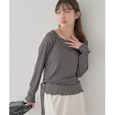 【SET2点】ツイストキャミレイヤードカットソー