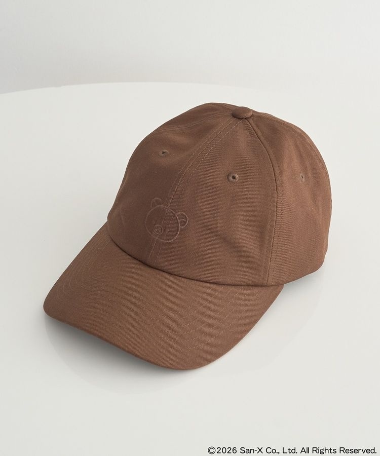 【予約】リラックマ×earth ワンポイント刺キャップブラウン;Ｆ