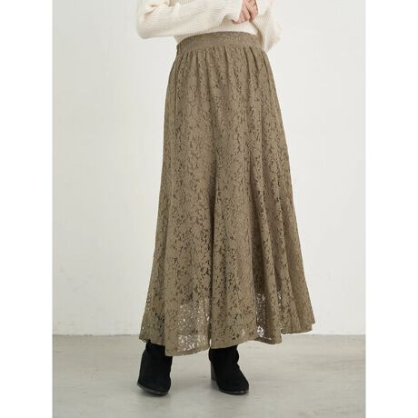 綺麗フレアスカート レース アースミュージック エコロジー Earth Music Ecology 1c04l0l0240 ファッション通販 マルイウェブチャネル