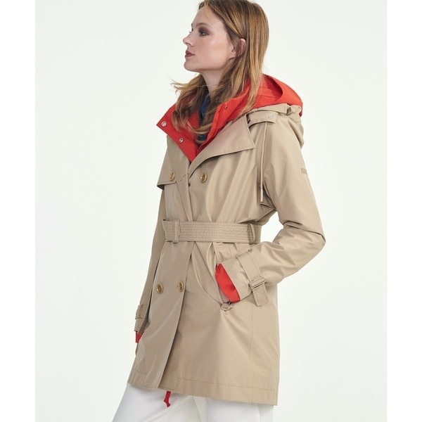 GORE-TEX ゴアテックス 防水 防風 透湿 フーデッド ショートトレンチ