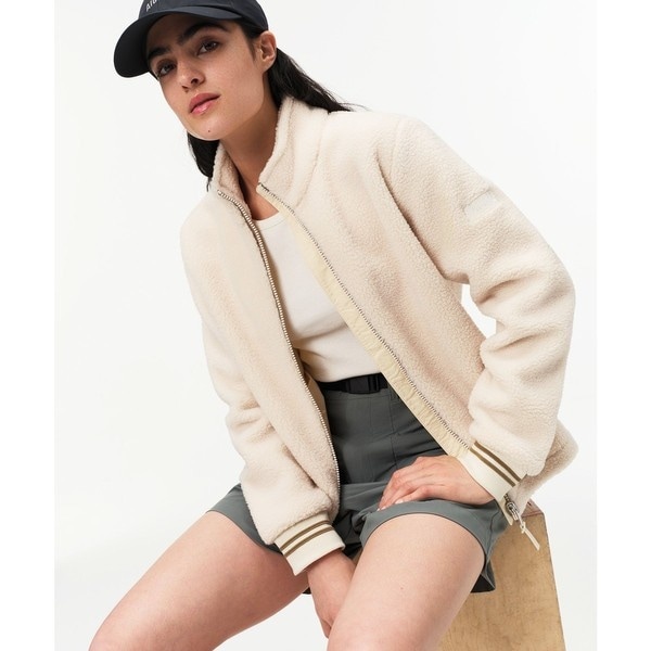 シェルパフリーススタンドカラージップアップジャケット T-KIT対応