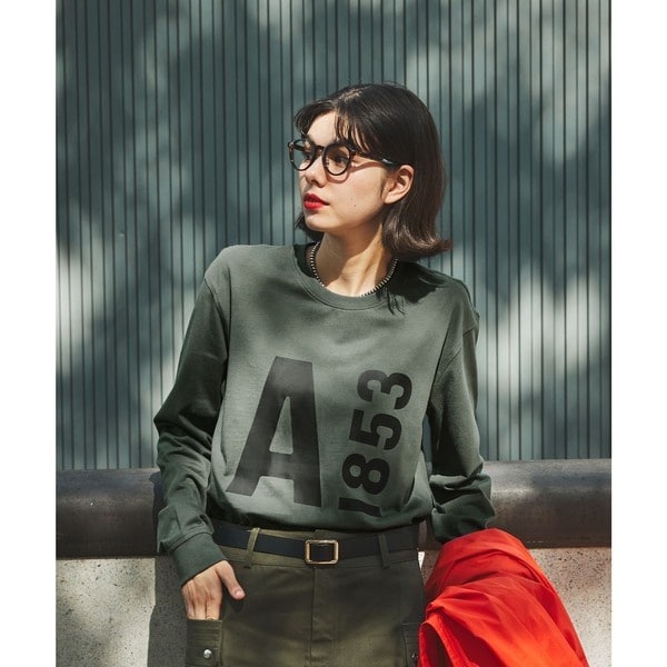 AIGLE / エーグル 【EC限定】ヘビーウェイト オーバーサイズ  ビッグロゴロンT / 長袖Tシャツ EC限定】ヘビーウェイト オーバーサイズ ビッグロゴロンT