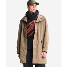 透湿防水 ロングフーデッドコート