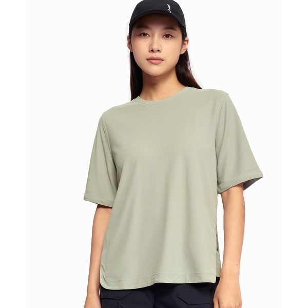 接触冷感 COOL TOUCH ワンポイントバードロゴ 半袖Tシャツ