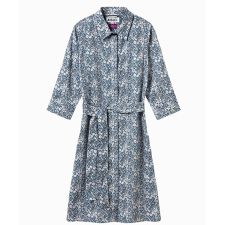 花柄 フラワー リバティロングシャツドレス / シャツワンピース