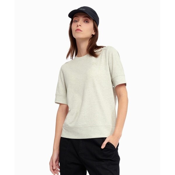 AIGLE / エーグル UVカット スリムフィット ロゴプリント半袖Tシャツ AIGLE / エーグル UVカット スリムフィット ロゴプリント半袖T