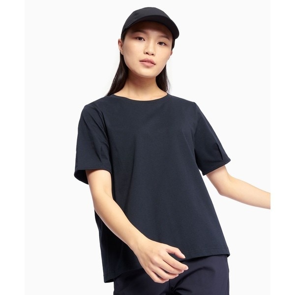 UVカット スリムフィット ロゴプリント半袖Tシャツ | エーグル