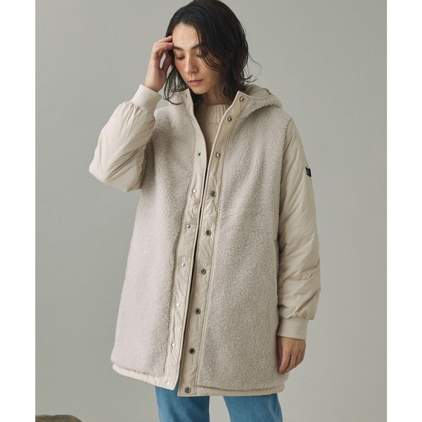 エーグル　透湿防水 ウールミックス ファー付カラー ロングダウン ジャケット エーグル AIGLE 透湿防水 ウールミックス ファー付カラー ロング