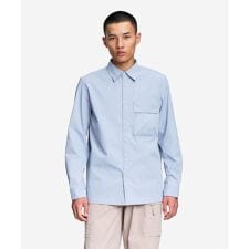 撥水 ジップポケットオーバーシャツ