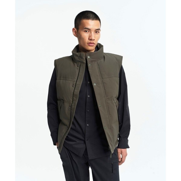 撥水 スタンドカラージップ キルティングベスト | エーグル(AIGLE