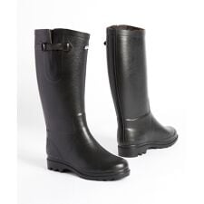 防水 Made in France エーグランティーヌ ファー ラバーブーツ