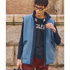 エーグル(AIGLE)のリバーシブルフリースベスト T-Kit 2WAY