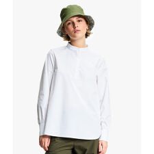 UVカット SOLOTEX ソフトストレッチ ハーフプラケット ノーカラーエレガントシャツ